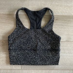 Lululemon long line razorback sports bra, size 2